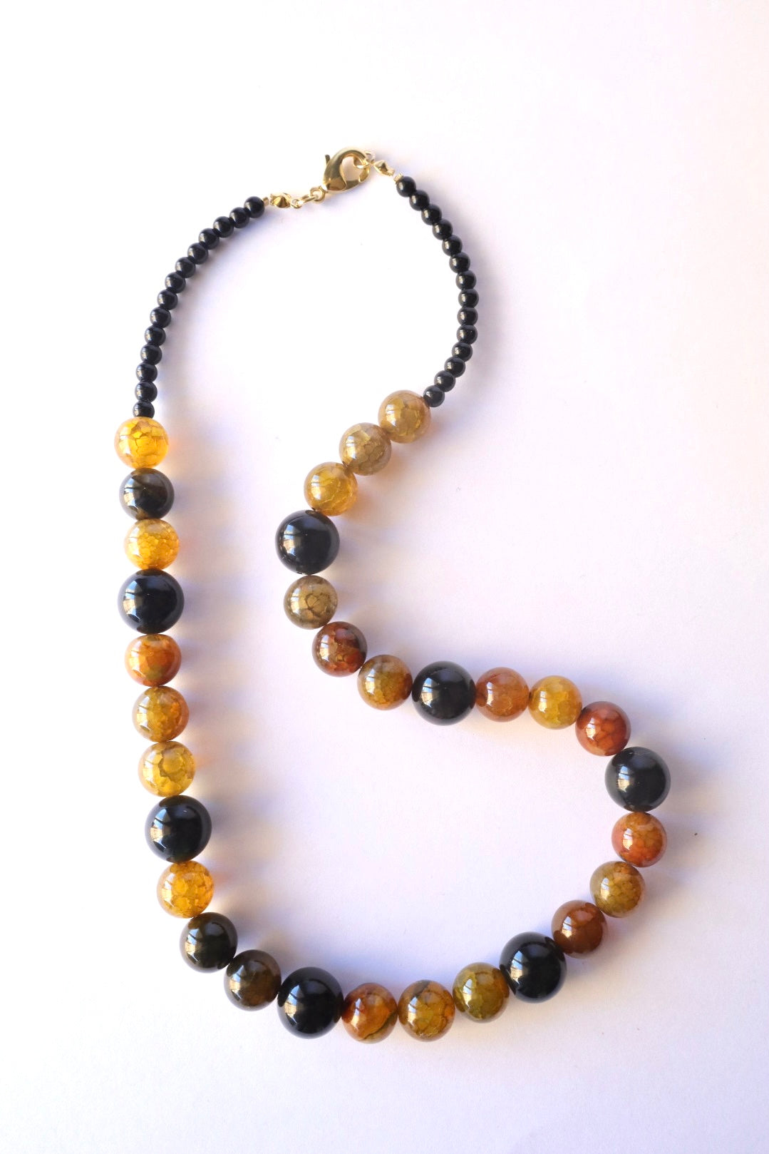 Collar Ágata vena de dragón - Onix