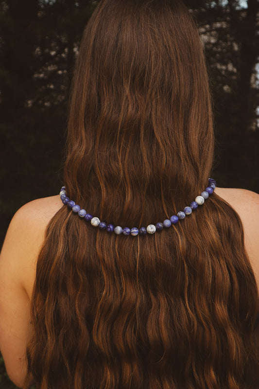 Collar Sodalita - Howlita