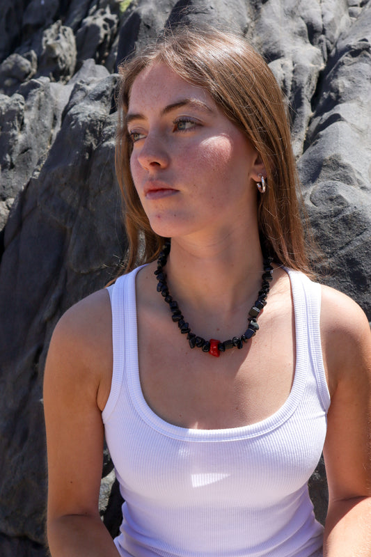Collar Obsidiana | Jaspe