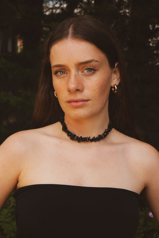 Collar Piedra | Obsidiana